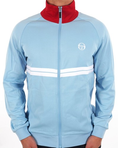 Sergio Tacchini Mens Dallas Track Top in Sky Blue, Red & White- Tracksuit jacket - Picture 3 of 3