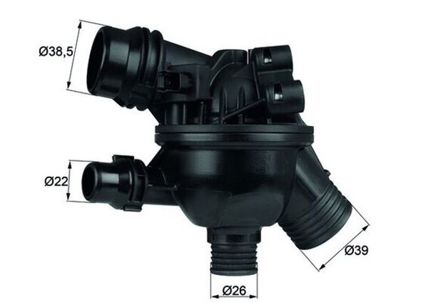 Mahle Thermostat KüHlmittel TM 19 102 FüR BMW E60 E61 E90 E81 E92 E87 E88 E82-image