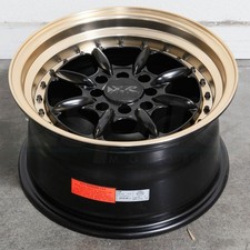 15x8 Flat Black Bronze Lip Wheels Xxr 002.5 4x1004x114.3 20 Set Of 4 73.1