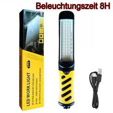 4000mA 100 LED KFZ Arbeitsleuchte Akku Werkstattlampe Handlampe Stablampe Magnet