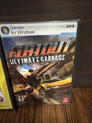 Flatout Ultimate Carnage Game For Windows PC DVD Brand New Factory Sealed