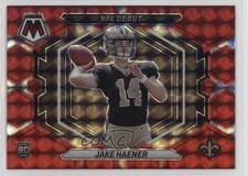2023 Panini Mosaic NFL Debut Red Mosaic Prizm Jake Haener #ND-7 0x06
