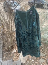 Forever 21 Mini Dress S Emerald Green . WORN ONCE ONLY