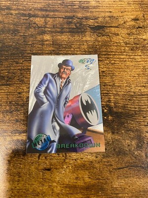 1995 Fleer Marvel Metal Batman Forever Silver Flasher #3 -Breakdown James Gordon