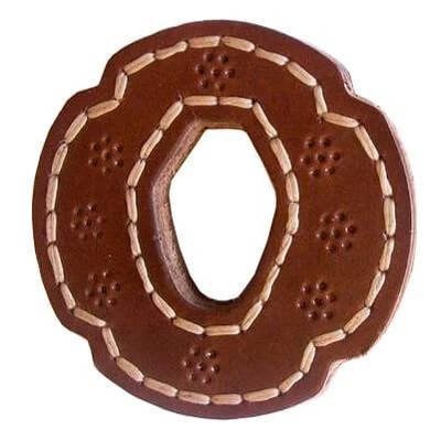 Tsuba Leather Stitched for Bokken Bokuto Leather Tuba Strong Thick Genuine Leather