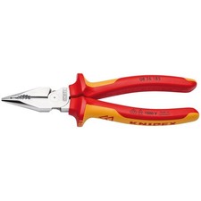 Knipex 08 26 185 VDE Insulated Needle-Nose Combination Pliers Grips 185mm