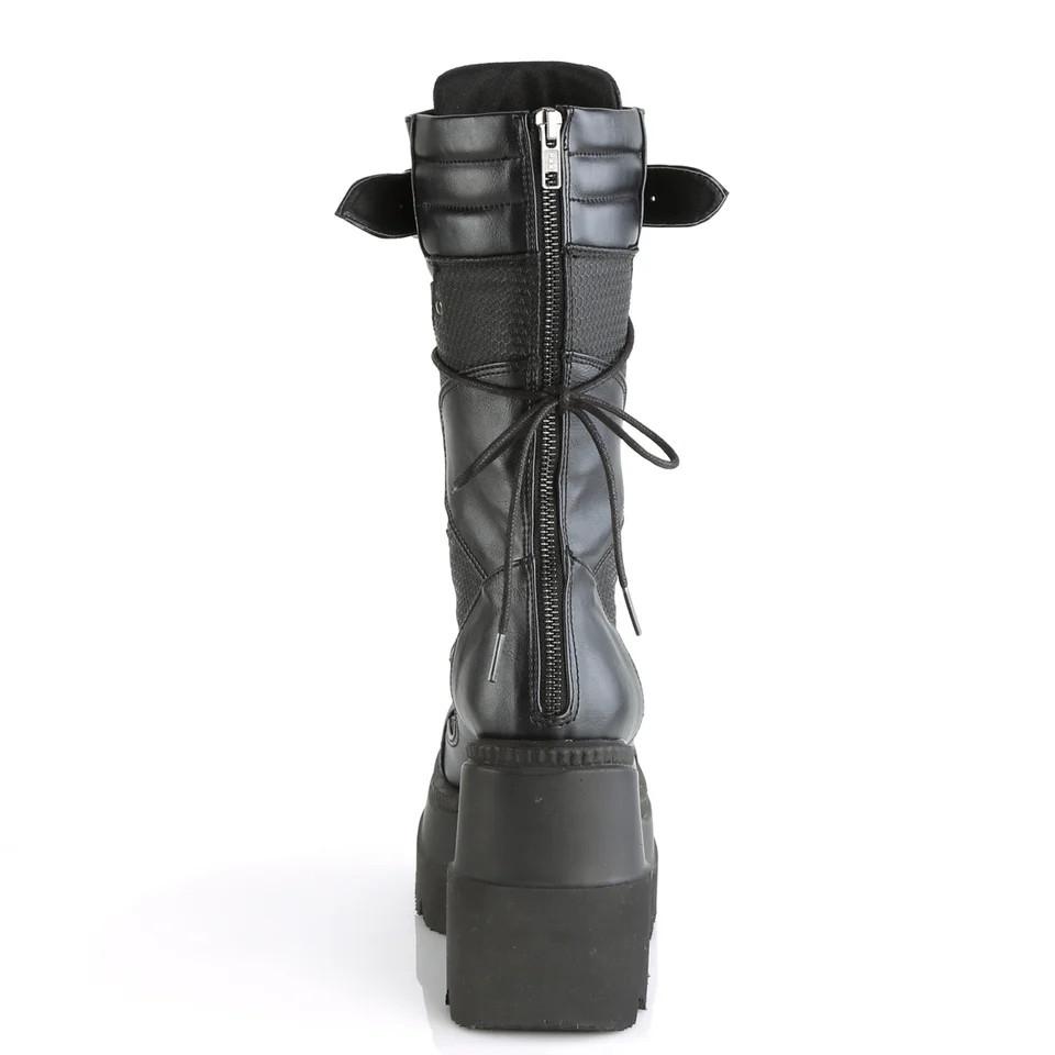 Demonia Shaker-70 Black Vegan Leather Mid-Calf Bo… - image 18