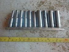 Preowned Benchtop Socket Set 14 Drive 4mm-13mm Lot 26-43 Preowned Benchtop Socket Set 14 Drive 4mm-13mm Lot 26-43