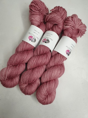 Hand Gefärbt Sw Merino Garn, Aran Gewicht, 100g, Granat - Bild 5 von 6