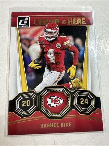 2024 Donruss Rashee Rice CHAMP IS HERE #4 Panini Kansas City Chiefs Super Bowl