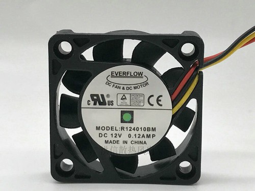 Ventilateur PC 40mm X 10mm 12V à Roulement à Billes - 3 Broches - Universel Et Silencieux
