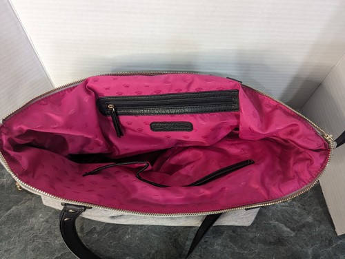 Juicy Couture Tote Bag Life is a Beach Sweatshirt type material pink inside - Picture 8 of 13