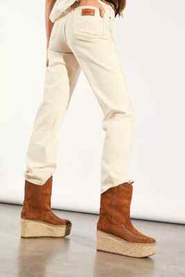 Free People Vidorreta Inez Platform Espadrille Boots Size 39 New
