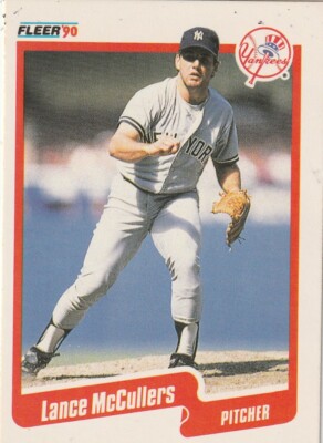 FREE SHIPPING-MINT-1990 Fleer Lance McCullers #448 YANKEES PLUS BONUS CARDS