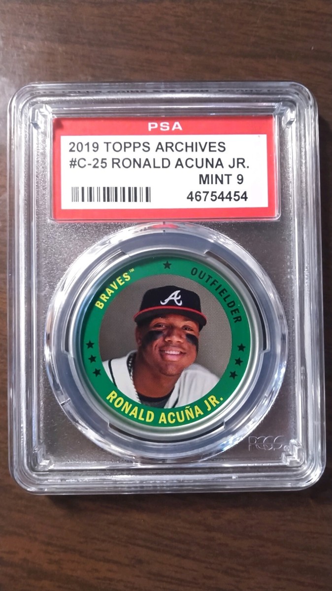 2019 Topps Archives Topps Coins #C25 Ronald Acuna Jr. graded