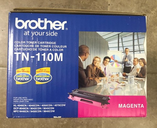 Magenta Toner Cartridge TN-110M Genuine Brother TN110M Free US Shipping SEALED - Picture 4 of 6