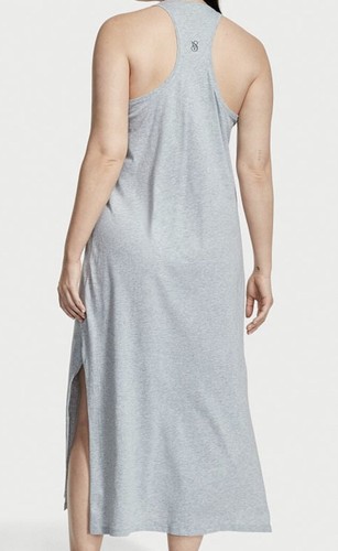Victoria’s Secret Women’s XS/S Gray Racerback Tank Maxi Lounge Dress New - Picture 3 of 3