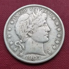 1907 O Barber Half Dollar 50c Better Grade XF Details #45225