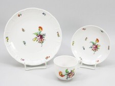 Nymphenburg Kaffeetasse 3-tlg. Gedeck1. Wahl Form Korb Dekor 865 (6)