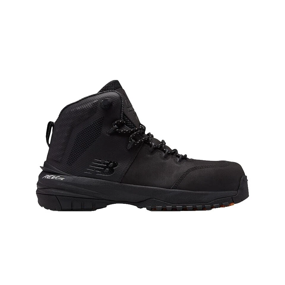 New Balance Leather Upper Black Boots for Men