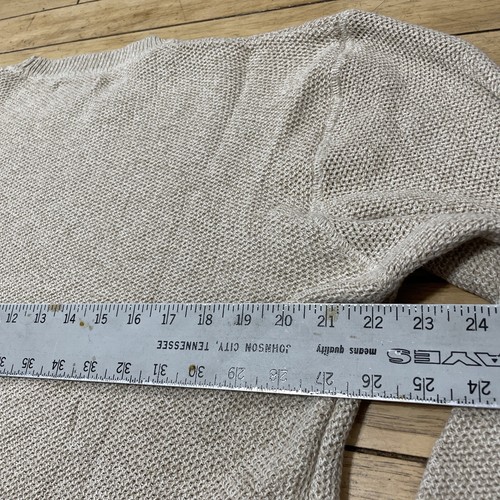 CHEROKEE Y2k Waffle Knit Sweater Men L Western Tan Brown Thermal Skater Knit - Picture 22 of 22