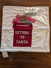 POTTERY BARN Santas Mailbox Embroidered  Pillow Cover - NWT