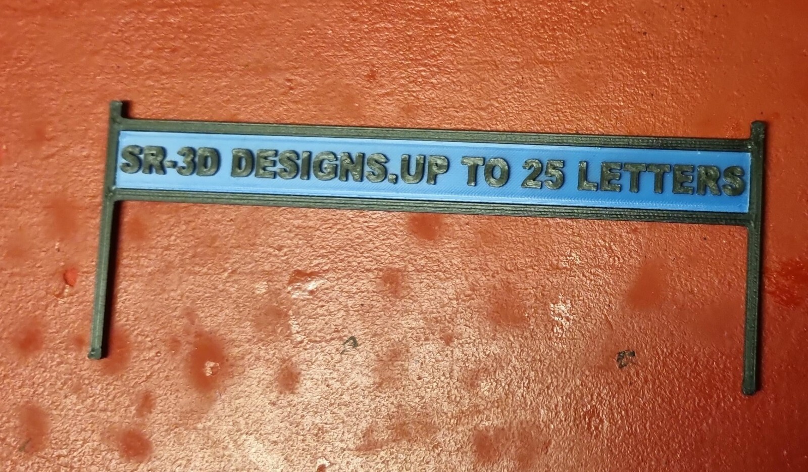 00 gauge model railway station sign 6 colours Customisable Name Set of