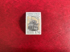 FRANCE 1989 MNH CLERMONT TO FERRAND TRAMWAY TRAM