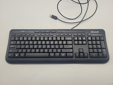 Microsoft Wired USB Keyboard 600 Black Model: 1576 Tested  Works