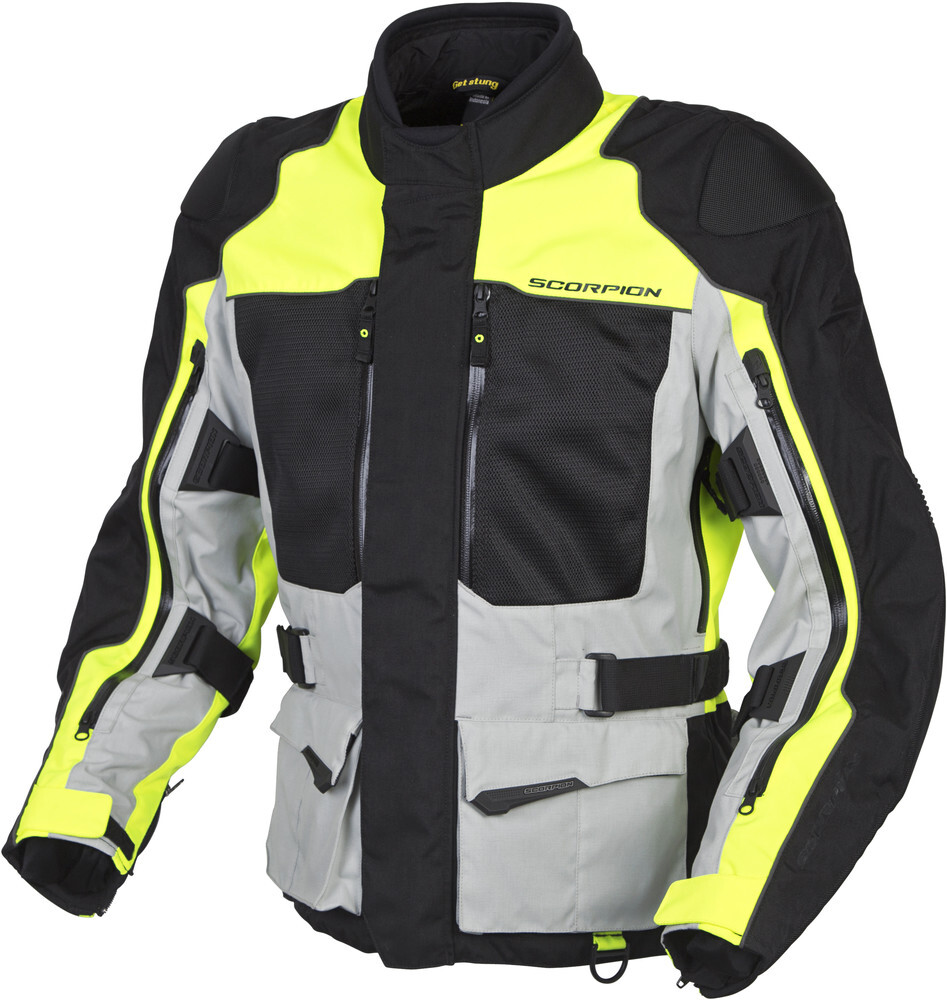 Scorpion Mens Motorcycle Yosemite Textile Jacket Hi-viz Size
