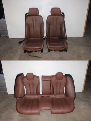 Interior Seat Panel Set Leather Zimtbraun OEM BMW F06 650i 640i