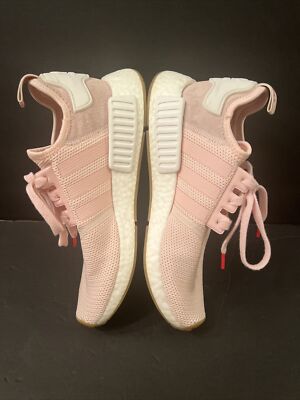 adidas gazelle silver green womens Shop White Womens adidas NMD R1 Lace Up Sneakers – Shoebacca main image 1