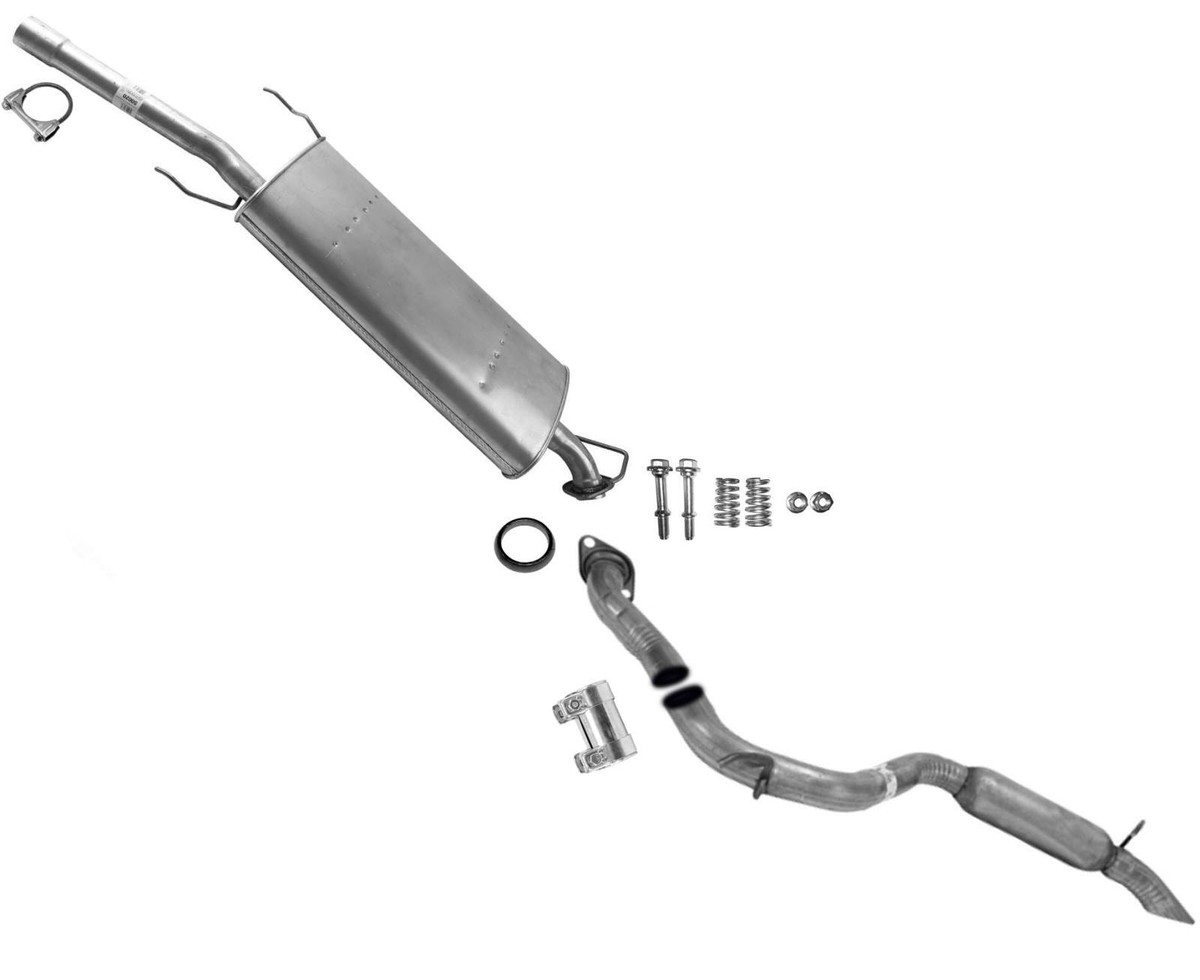 【PORTERNA】Lab ray muffler For 2006-2012 Toyota Rav4 2.4L 2.5L Muffler Resonator & Tail