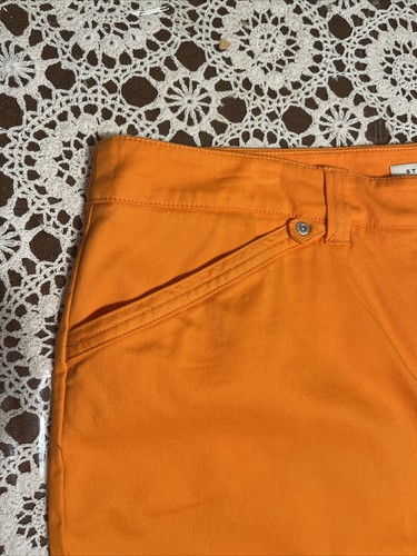 Jones New York Bermuda Shorts Stretch Cotton Women's US Sz 16 New Orange NWT - Picture 4 of 6