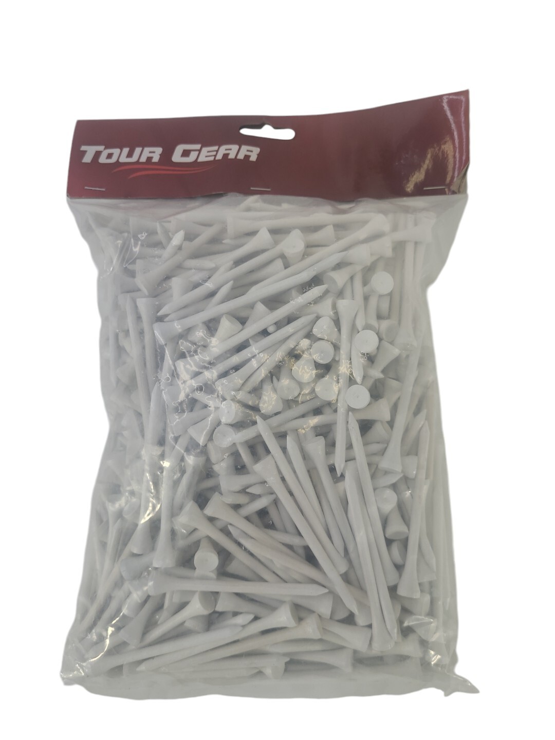 Hireko Tour Gear Wood Golf Tees White, Assorted Sizes  3  1/4 Inch, 500-pack