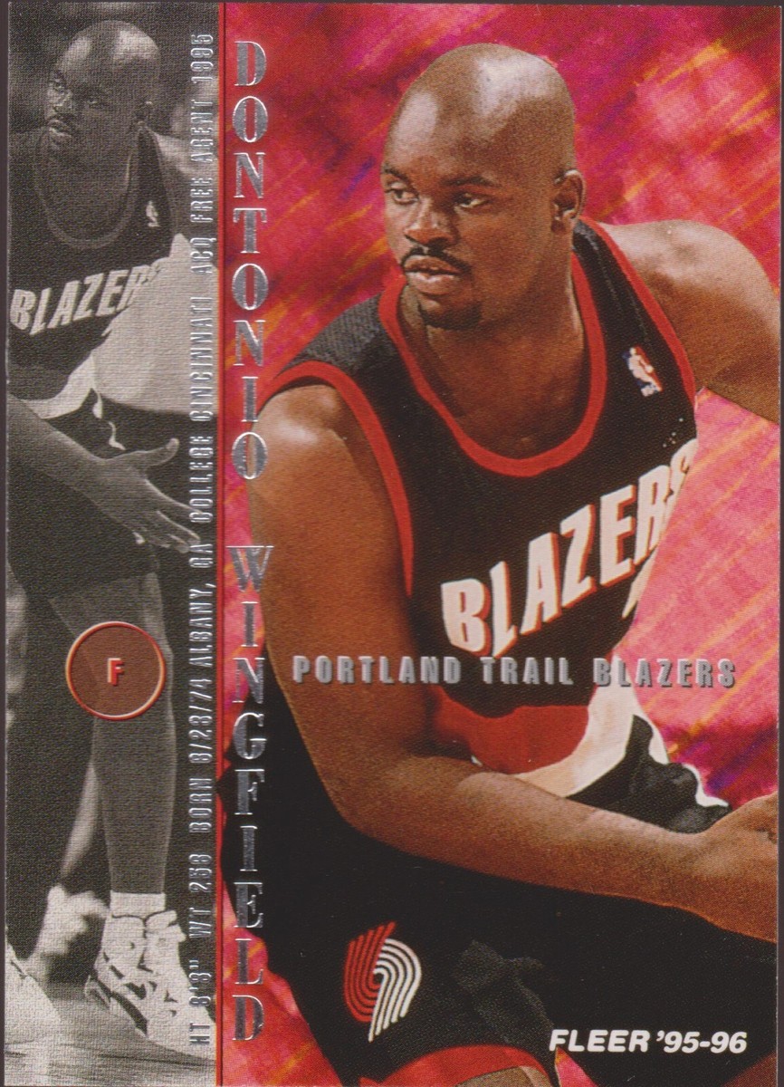 1995-96 Fleer #248 Dontonio Wingfield Portland Trail Blazers