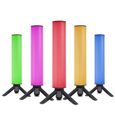W200 RGB LED Video Light Stick Tube Lamp Waterproof Handheld Magnet Tripod Stand