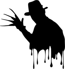 Freddy Krueger outline Decal / Halloween / Horror Monster / Trending