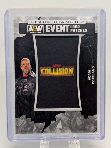 AEW 2024 Upper Deck Black Diamond ADAM COPELAND EDGE Collision Event Logo Patch