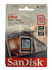SanDisk Ultra 32 GB SD SDHC Memory Card 40 MB/s
