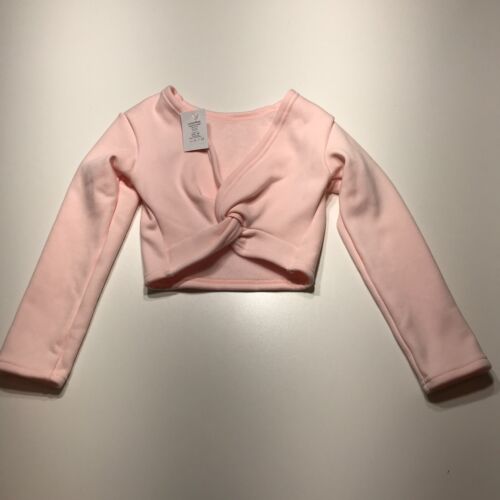 Lisianthus Wrap Top Girls Size 140/5-6T Classic Thick Ballet Long Sleeve Stretch - Picture 2 of 10