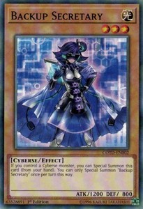 Backup Secretary - COTD-EN002 - Common - 1st Edition x3 - Near Mint
