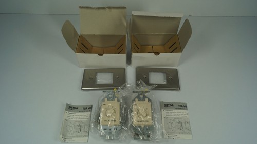 Bundle 2X TOA AT-62A Volume Control 6w 3 Way Switch w/Manual Screws Boxed - Picture 2 of 12