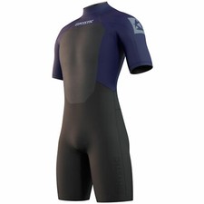 Mystic Brand 3/2mm Back-Zip Shorty Wetsuit - Night Blue 210316