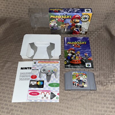 VGC Mario Kart 64 Nintendo 64, 1997 CIB Complete w/ Inserts 100% Authentic N64