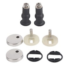 Toilet Seat Hinge Fixings 2 Pack Top Fixing Kit Stud Replacement Set