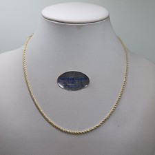 COLLANA UNISEX A MAGLIA FUNE IN ORO GIALLO 18KT 1,4 GRAMMI (7537) 41 cm