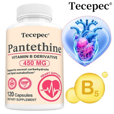 Pantethine 30 To 120 Capsules - Healthy Lipid Metabolism Cardiovascular Support