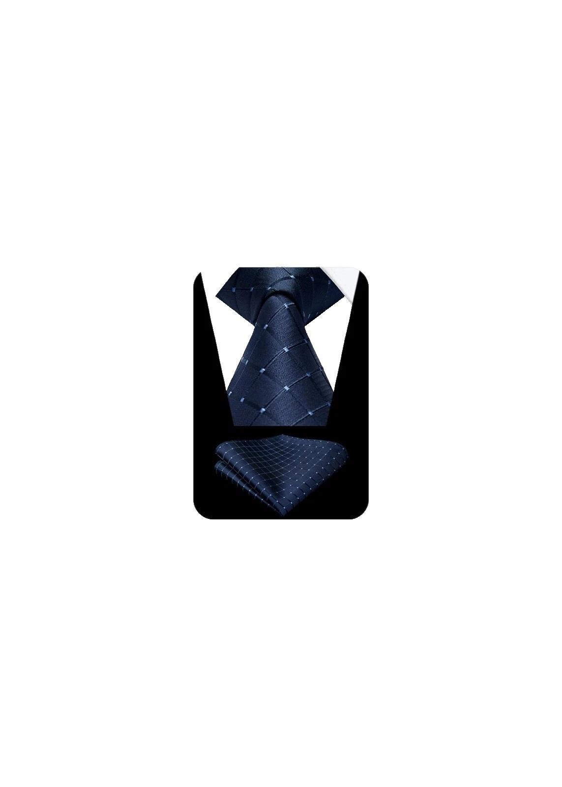 Corbatas geométricas de cuero para hombre