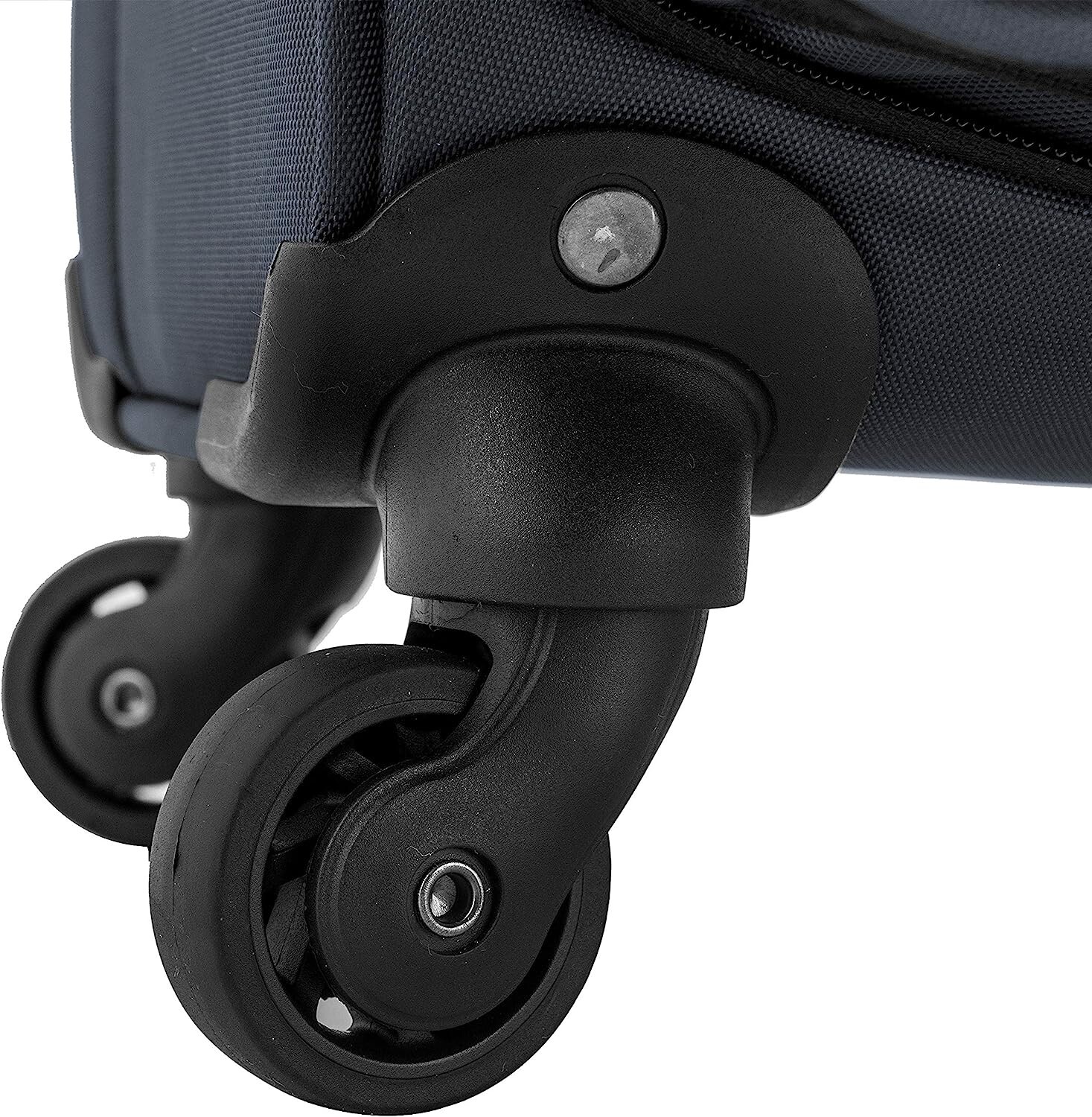 U.S. Traveler Anzio 22" Softside Expandable Spinner Luggage Carry On Dark Grey